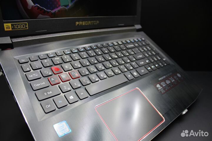 Acer Predator i7-7700HQ GTX 1050 Ti 16гб озу SSD