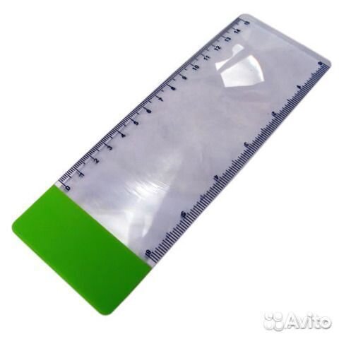 Лупа-линейка 15см, 3х увеличение