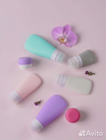 Дорожный набор / Силиконовые флаконы и баночки