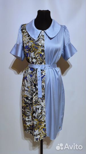 Max Mara Италия платье - рубашка с поясом