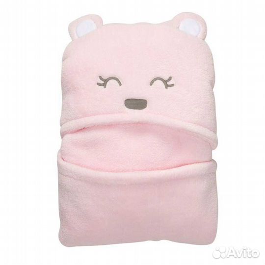 Детское одеяло для новорожденных с капюшоном