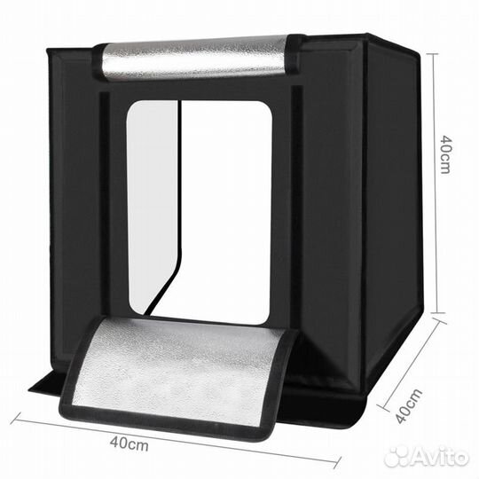 Фотобокс Лайткуб Puluz 40x40x40 см+6 фонов в компл