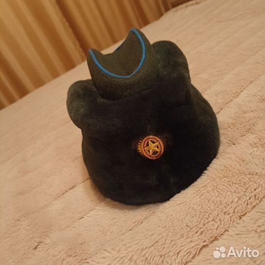 Шапка военная зимняя пилоткой женская