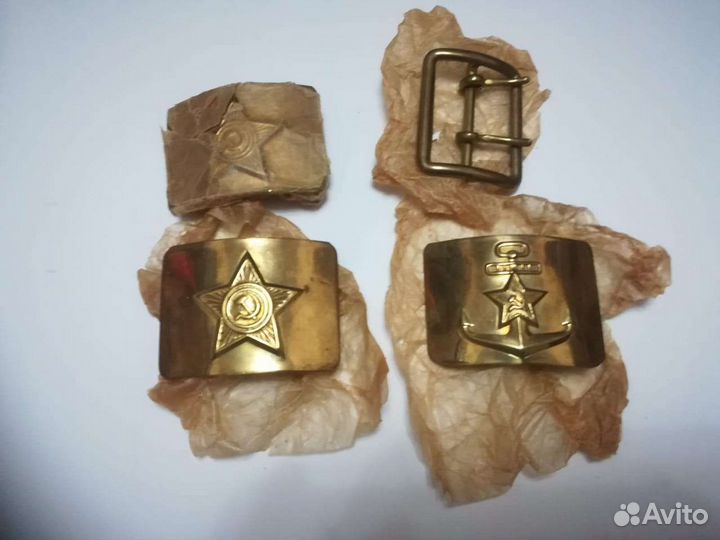 Пряжки для ремня армейские и флотские СССР