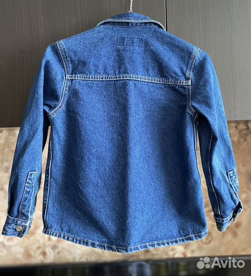 Джинсовая рубашка детская