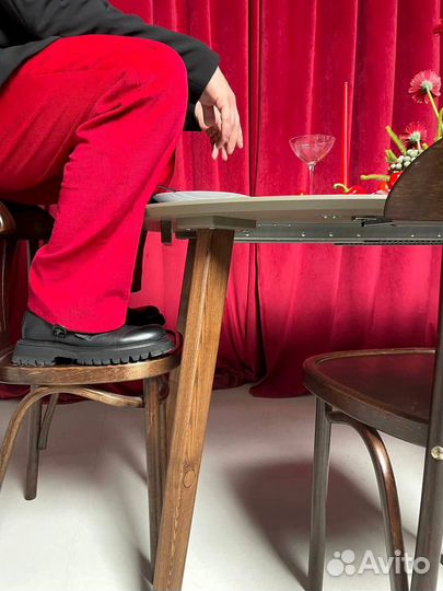 Стол кухонный круглый раздвижной дуб