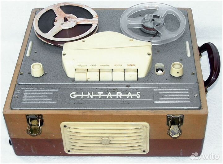 Магнитофон ламповый катушечный Gintaras, СССР