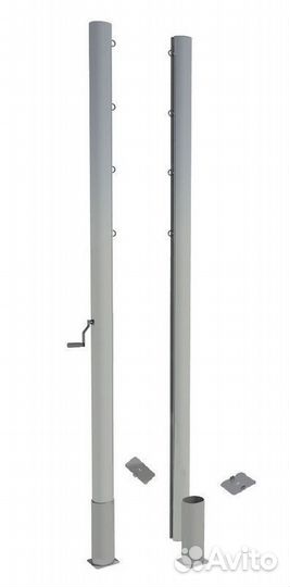 Проф. волейбольные стойки со скрытым механизмом натяж. сетки Pioner A14450