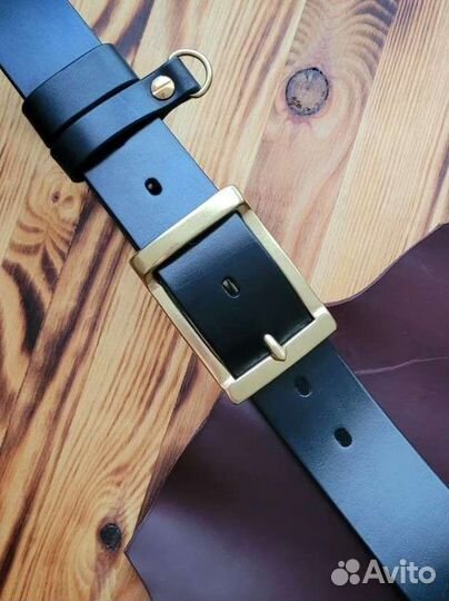 Кожаный ремень ручной работы