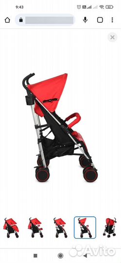 Коляска прогулочная Babyton City Red