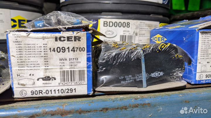 Тормозные колодки задние nissan almera N15 N16