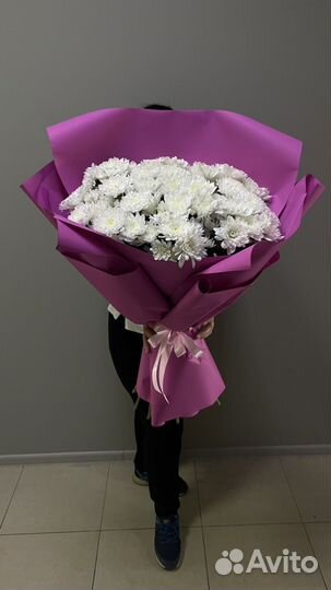 Букет гигант из хризантемы доставка