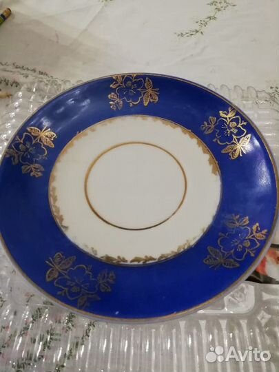Гжель штофы,креманки,чайные пары лфз