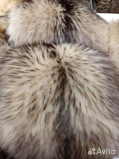 Финский енот обесцвеченный, натуральный мех
