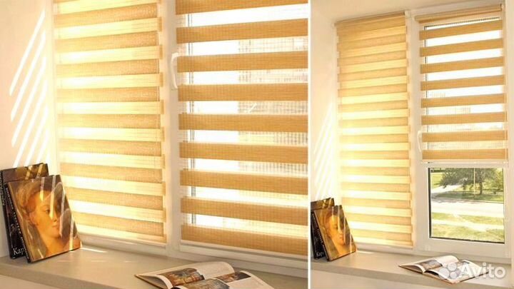 Рулонные шторы 2в1 от производителя