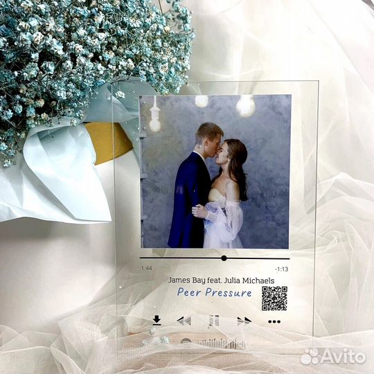 Трек-пластинка, живое фото на стекле