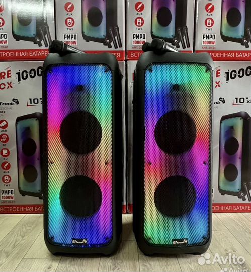 Колонки с блютуз новая на 1000W