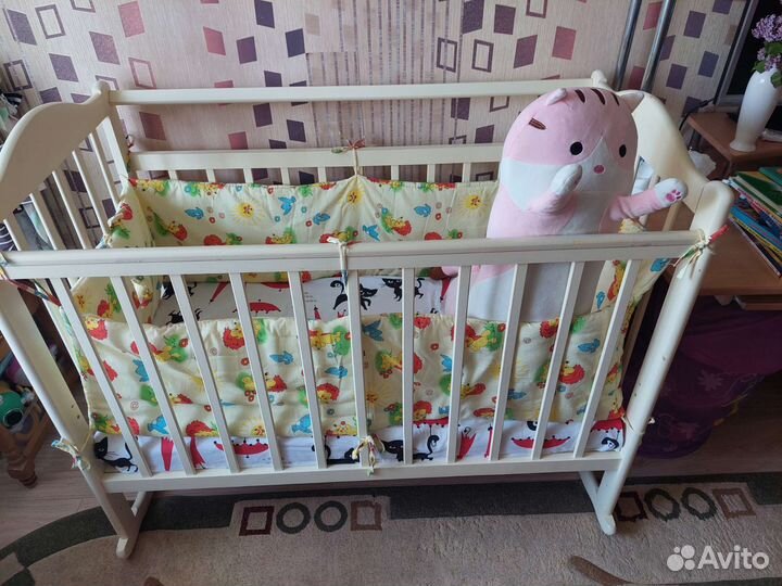 Детская кровать + матрас ортопедический