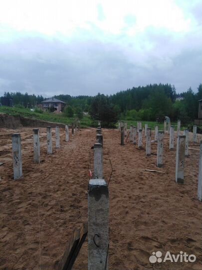 Фундамент на жб сваях