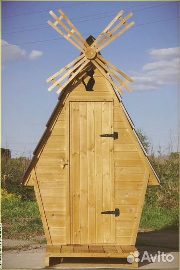 Дачный туалет деревянный FTW