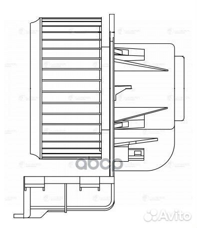 Э/вентилятор отоп. для а/м VW Transporter T5 (03)