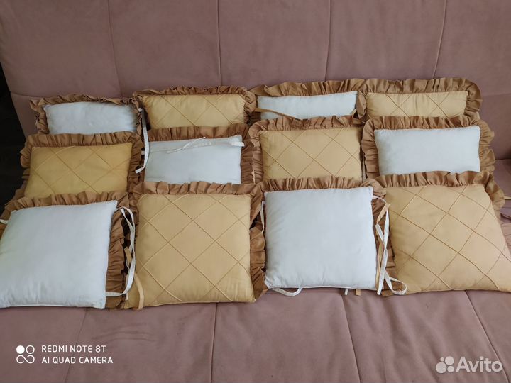 Бортики в кроватку 12шт