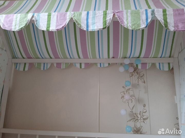 Детская кровать домик с матрасом