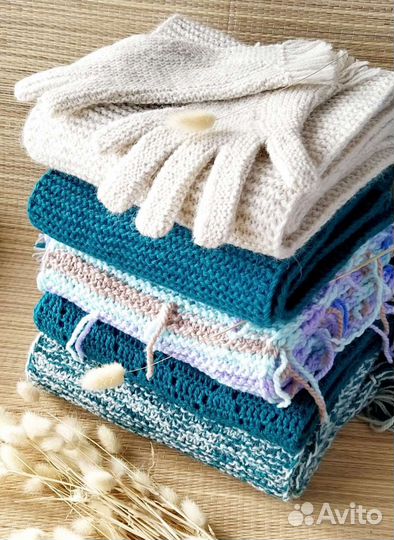 Шарфы длинные,разные. 2 метра Шерсть.Новые