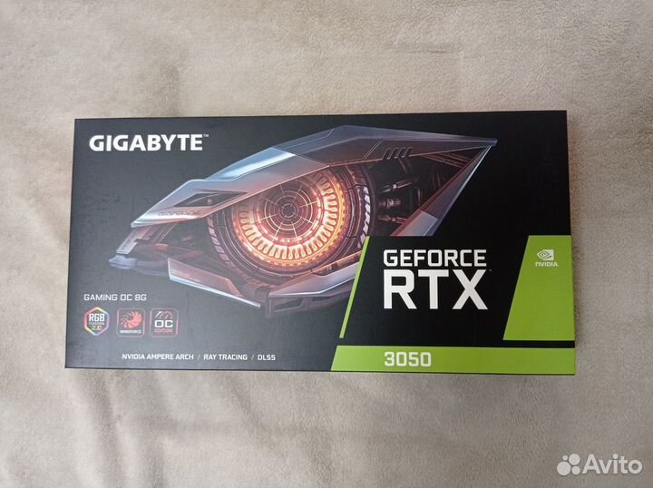 Видеокарта gigabyte nvidia GeForce RTX 3050 Gaming