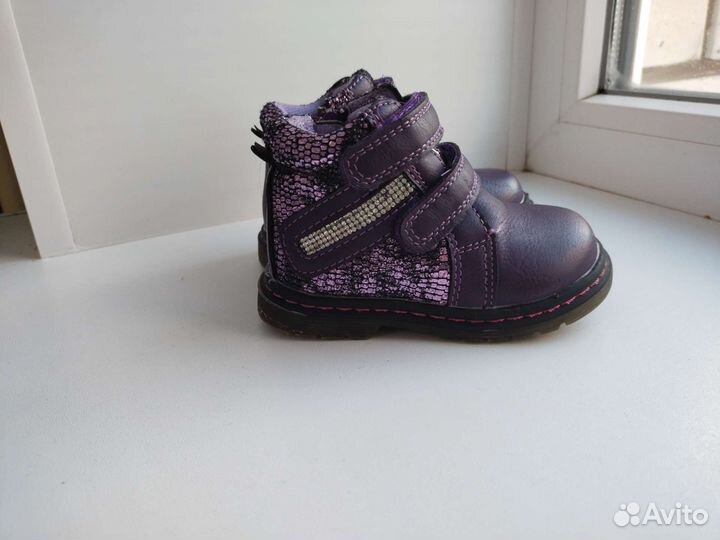 Ботинки осенние для девочки 22 размер