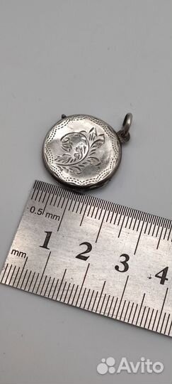 Локет, подвес, кулон, серебро нач. XX в. № 28 365