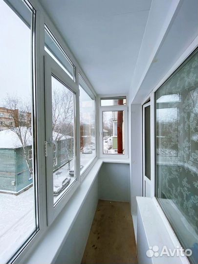 Лоджия,Балкон,Терраса, Окна, остекление под ключ