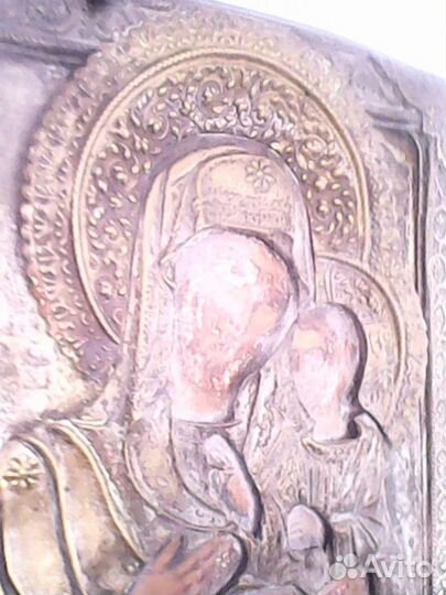 Икона старинная в окладе