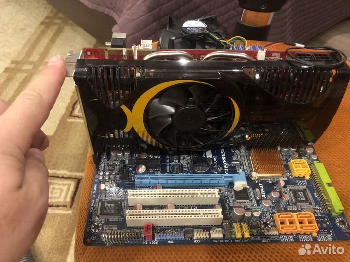 Комплект Gigabyte ga-x38-ds4+DDR2 8Gb+E6550+VGA