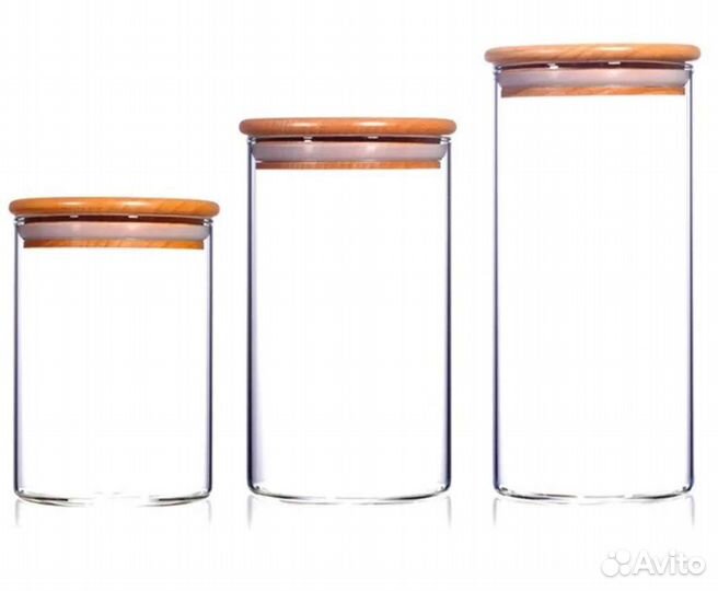 Банка для сыпучих стекло