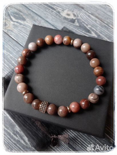 Браслет мужской яшма