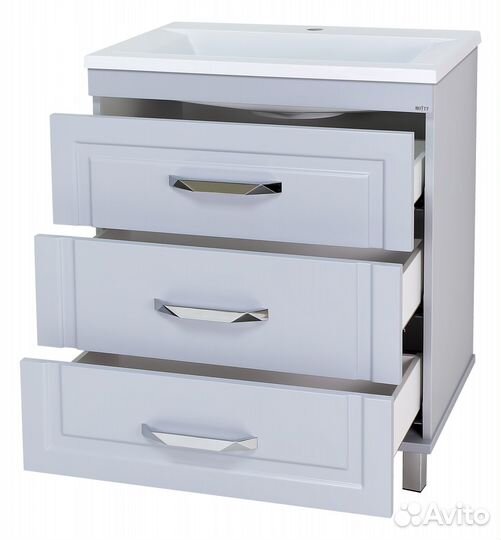 Тумба под раковину Misty п-тер01070-01503я Серая