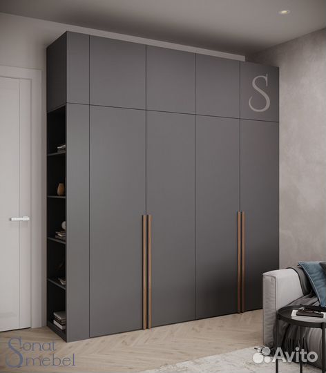 Шкаф распашной двухдверный №23 (дуб). 1000х2000