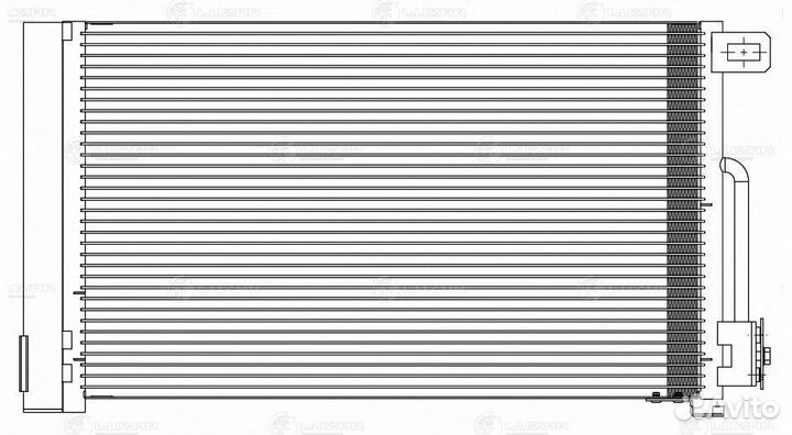 Радиатор кондиционера Опель Корса D 06