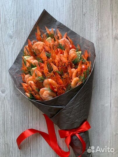 Съедобный букет из раков