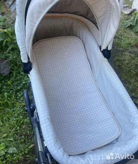 Детская коляска люлька с большими колесами