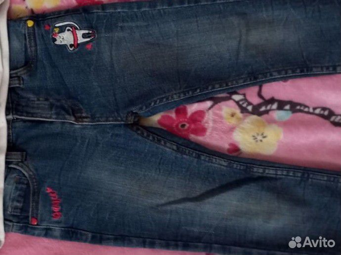 Джинсы для девочки 98