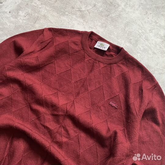 Lacoste Шерстяной Свитер Оригинал