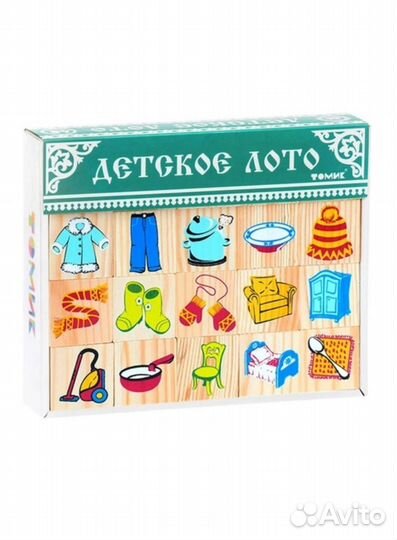Развивающие игрушки: Деревянное лото