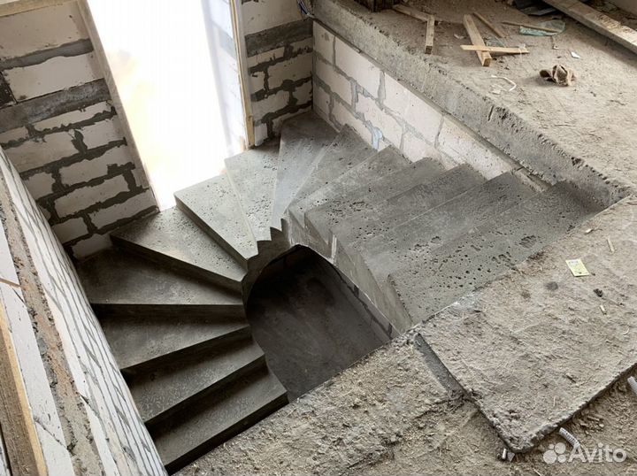 Изготовление монолитных лестниц