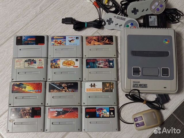 Snes приставка + 12 игр Super Nintendo