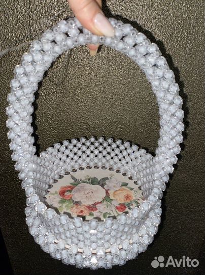 Корзина плетеная ручной работы