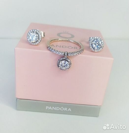 Новые кольцо и серьги Pandora