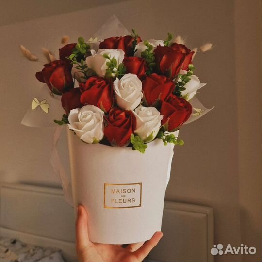 Композиции из мыльных цветов