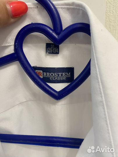 Рубашка белая 128-134